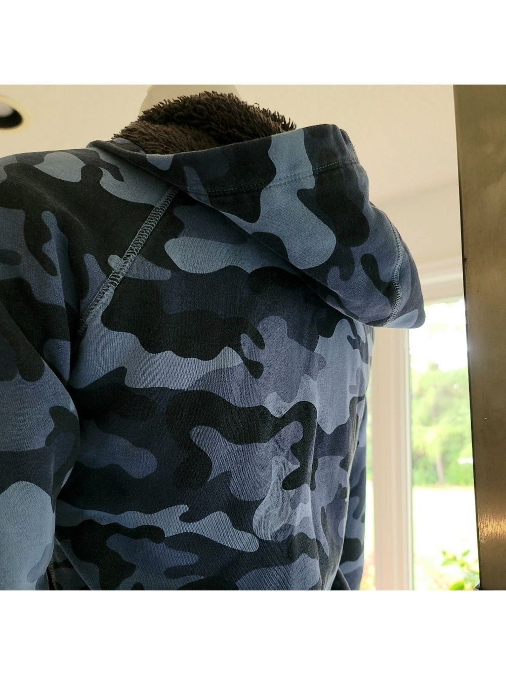 GAP Kids Camo Arch Logo Full-Zip Sweater Hoodie Size L